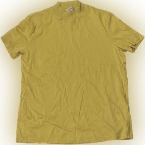 H&M Yellow Mock Neck Silkblend